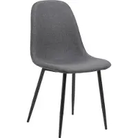 Actona 4 tuolin setti Celia, musta