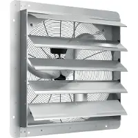 Vevor suljinpoistoilmapuhallin, 610 mm, nopea 1400 RPM 2892 CFM, alumiininen seinään kiinnitettävä ullakkotuuletin AC-moottorilla, ilmanvaihto ja jäähdytys kasvihuoneisiin, autotalleihin, varastoihin,