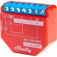Shelly Plus 1PM -relekytkin WiFi-verkkoon