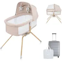 Lionelo Malin Evo Sivuvaunusänky, Beige Natural