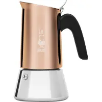 Bialetti Venus, Mokkapannu, 0,17 L, Kupari, Ruostumaton teräs, Ruostumaton teräs, 4 kuppia, Termoplastinen
