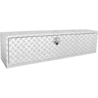 Vevor -kuorma-auton alla oleva laatikko, 60" × 17" × 18" pickup-säilytyslaatikko, raskaaseen käyttöön tarkoitettu alumiininen timanttilevytyökalulaatikko lukolla ja avaimilla, vedenpitävä perävaunun sä