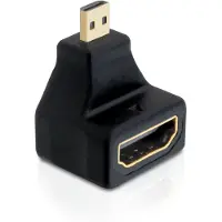 DeLOCK – HDMI High Speed with Ethernet adapter, Micro HDMI ma - HDMI fe (65270)