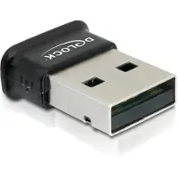 DeLOCK Bluetooth 4.0 -adapteri, 2.0 USB-A, 3 Mb/s, musta