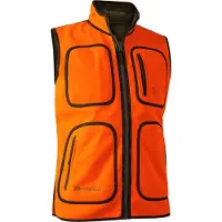 Deerhunter Gamekeeper Reversible Fleece Vest Men Safety Orange L