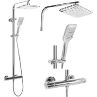 REA Tom Chrome suihkusetti termostaatilla