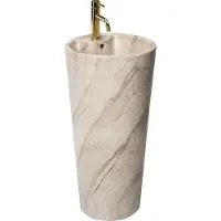 REA Blanka Natural Matt Marble Vapaasti seisova keraaminen pesuallas
