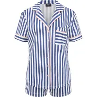 H.I.S. Pyjamashortsit laivastonsininen / vaalea pinkki / valkoinen