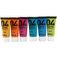 Creativ Company A-Color - Acrylic Paint - Glitter - 6 x 20 ml (32501)
