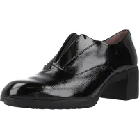 Wonders for woman. H-6704_2024_5792 Reghost 04 Black Leather Shoes (38), 3 to 5 cm, None, Casual, Classic, Patent Leather