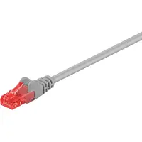Goobay CAT 6 patch-kaapeli, U/UTP, harmaa