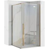 REA Fargo 100x80 Gold suihkukaappi