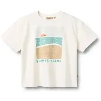 Wheat T-Shirt S/S Leslie - White - 140