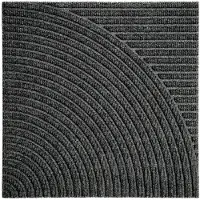 Heymat Zen Ovimatto 45x45 Cm Horizontal & Circular Grey - Kynnysmatot Pet Harmaa - 1103