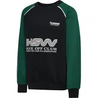 Hummel Oversized Crew Paita, Dark Green, 134-140
