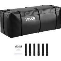 Vevor Hitch -tavarakassi, vedenpitävä 840D PVC, 59,84 x 24,02 x 24,41 tuumaa (20 kuutiojalkaa), kestävä tavarakassi kuorma-auton lavalle, 6 vahvistettua hihnaa, sopii henkilöautojen ja pakettiautojen