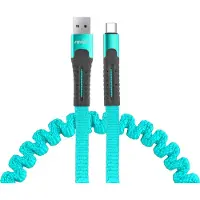 Amio KABEL DO ŁADOWAREK USB+USB-C 120CM