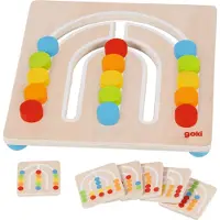 Goki Wooden Color Sorting Board Rainbow 7 pieces.
