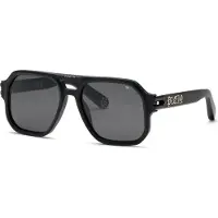 Philipp Plein Aurinkolasit SPP148V 57/18/145 Musta hiekotettu/matta Akryyli MIEHET SPP148V