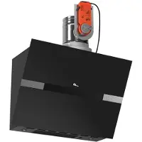 THERMEX Design Line Central 8002 Villa -liesikupu, 60 cm musta