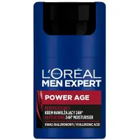 L`Oreal Paris Men Expert Power Age elävöittävä voide sisältää hyaluronihappoa miehille 50 ml
