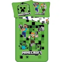 Jerry Fabrics Pussilakanasetti Minecraft Out of the Box 140×200cm, 70×90 cm microfibre
