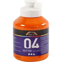 Creativ Company A-color akryylimaali, oranssi, 04 - kimalle, 500ml