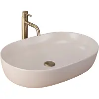 REA CLEO 61 BEIGE MATT pöytäpesuallas
