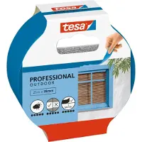 TESA 56251, Maalarin teippi, Paperi, Sininen, Lasi, Karkea, Tasainen, Akryylimaali, Alkydimaali, Lateksimaali (56251-00000-03)