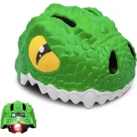 Crazy Safety Crocodile, pyöräilykypärä, juniori, vihreä