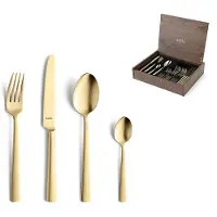 Amefa Ventura Gold 1924 24-piece cutlery set in wooden box