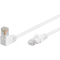 Goobay CAT 5e patchable 1x 90° kulmassa, U/UTP, valkoinen