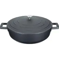 Masterclass - Cast Aluminium Matala pata 4 L Musta