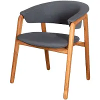 Cane-Line Luna tuoli airtouch grey, tiikkiteline