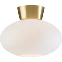 BELID Bullo plafondi opaalilasi Ø 27 cm Messinki