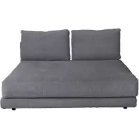 Cane-Line Scale kaksinkertainen divaani moduuli Dark grey Ambience