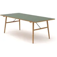 Houe Hekla pöytä 208x95cm tummanvihreä öljytty tammi