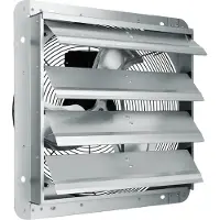 Vevor sulkuventtiilipoistoilmapuhallin, 406 mm, nopea 1400 RPM 2000 CFM, alumiininen seinään kiinnitettävä ullakkotuuletin AC-moottorilla, ilmanvaihto ja jäähdytys kasvihuoneisiin, autotalleihin, vara