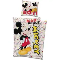 Carbotex Pussilakanasetti Disney Mickey Mad 140×200 cm + tyynyliina 70x90 cm