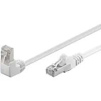 Goobay CAT 5e Patch Cable 1x 90° Angled, F/UTP, 5 m, White (94182)