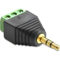 DeLOCK AV Terminal Block adapter black (65419)
