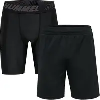 Hummel Hmlte Topaz 2-Pack Shorts Set - Black - XL