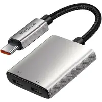 Mcdodo SOVITIN 2X USB-C-SOVITIN USB TYPE C -KAAPELI SAMSUNG APPLE -LAITTEILLE DAC-MUUTTIMEN KANSSA