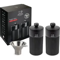Peugeot Duo Line Mp+Ms 12Cm Matt Sort+Trakt I Rustfritt Stål - Black - 12 CM