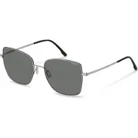 Rodenstock Aurinkolasit - - R1446 - Naisille - Neliömetalli - Harmaat linssit 58/18/145
