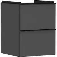 Hansgrohe xelu q vanity unit diamond matt grey 480/475 with