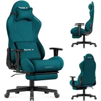 Huzaro Force 5.7 Teal pelituoli jalkatuella – turkoosi, ergonominen muotoilu