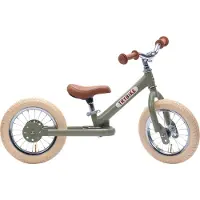 Trybike tasapaino / pyörä 2 pyörät Vintage vihreä