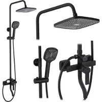 REA ARGUS BLACK MATT BLACK MATT Suihkusetti