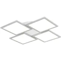 LUCANDE Led Ilira , himmennettävä, Alumiini/harmaa/sinkki, Keittiö, Alumiini, Moderni
